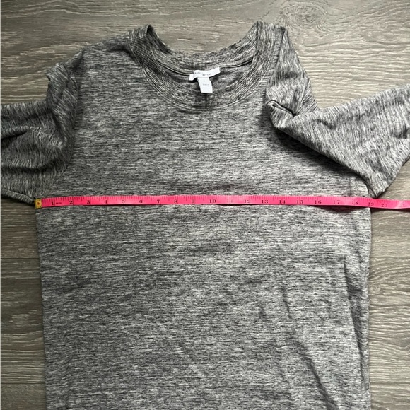 Daily/Ritual Heathered Gray Long Sleeve Crewneck Long Sweatshirt Size M Athletic - Picture 4 of 7